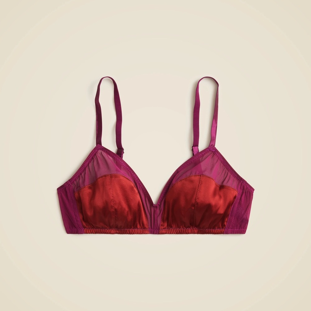 J. Crew x Araks Silk Bra
